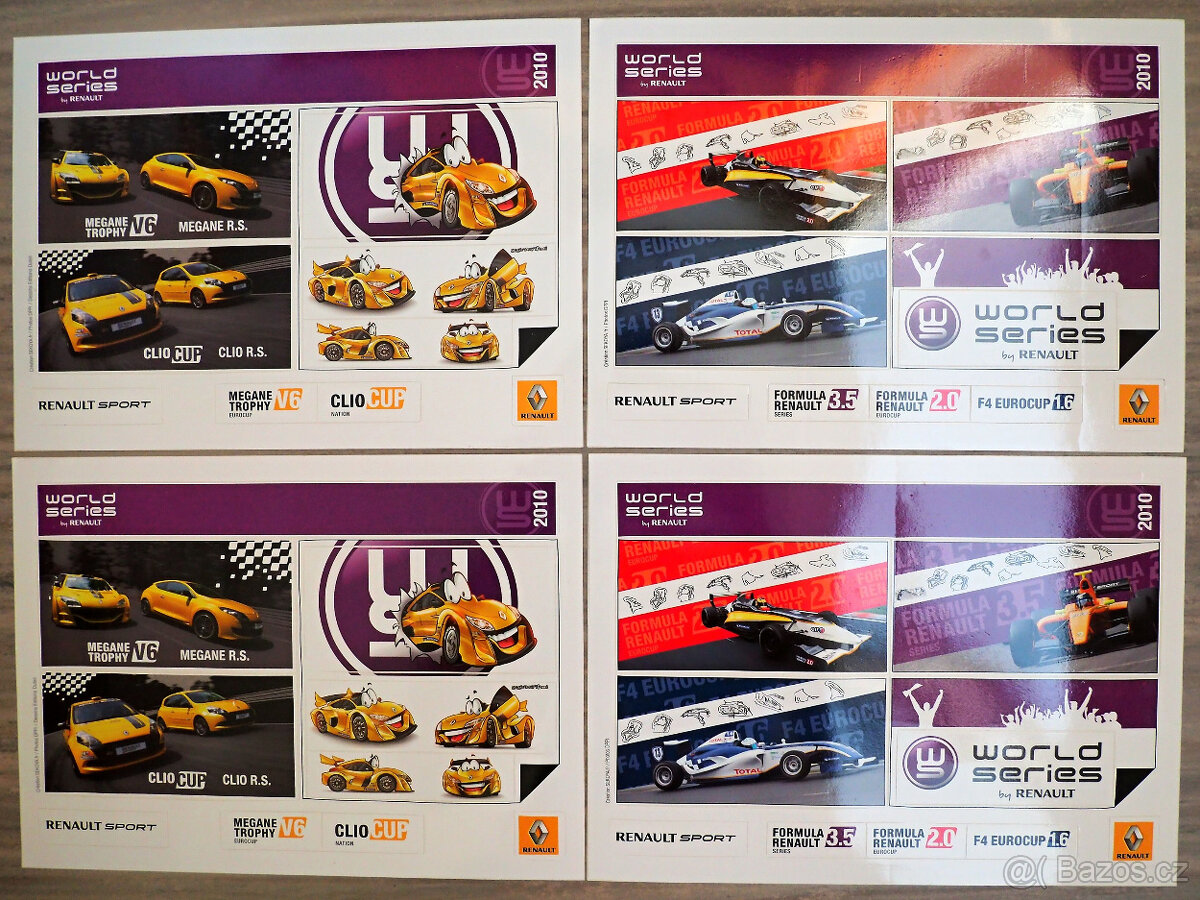 Nálepky WorldSeries by Renault + Megane Trophy V6 Toon + F1 - 9