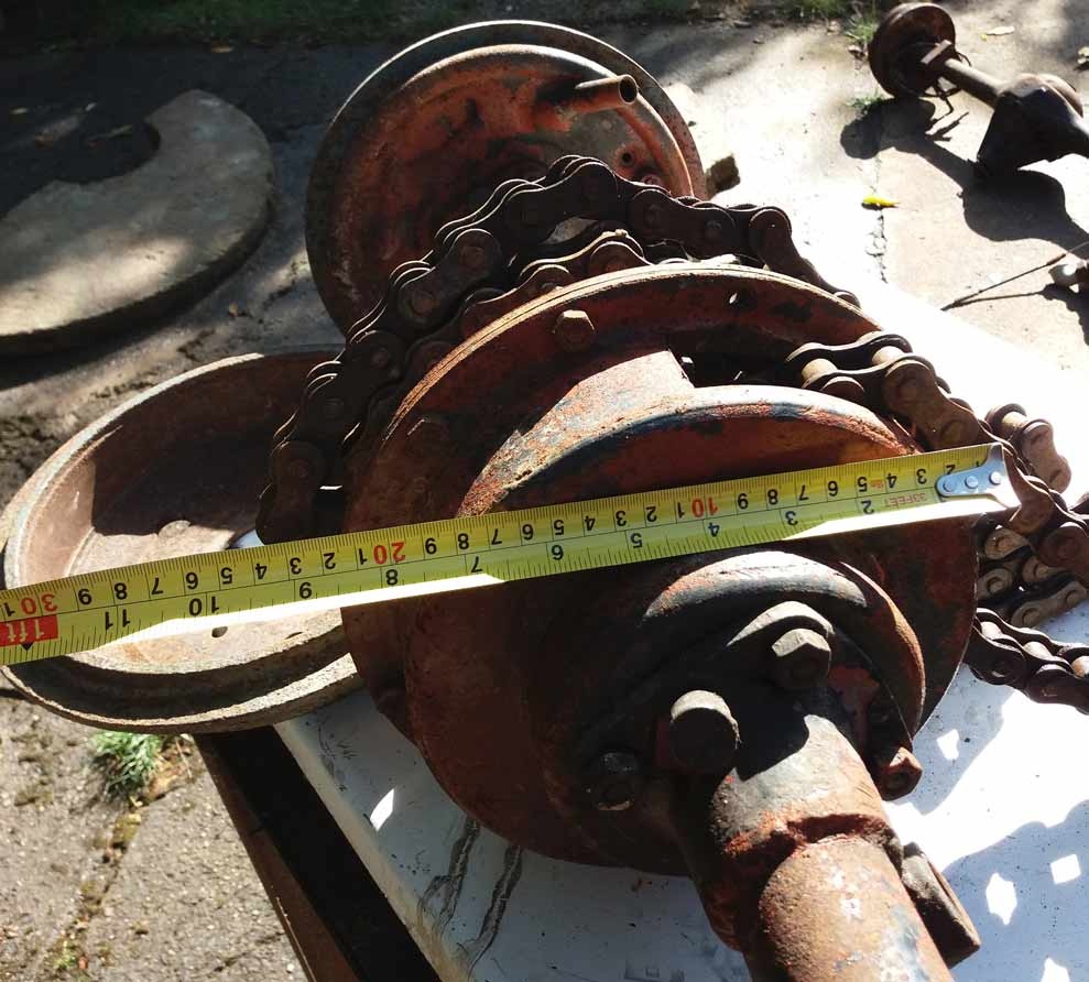 Zadní náprava na zahradní malotraktor - 9