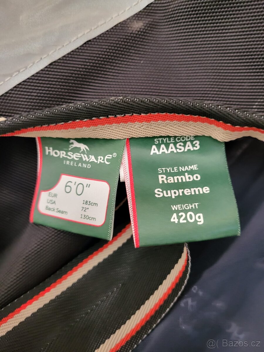 Deka výběh. termodeka Horseware RAMBO SUPREME420g +krk 250gk - 9