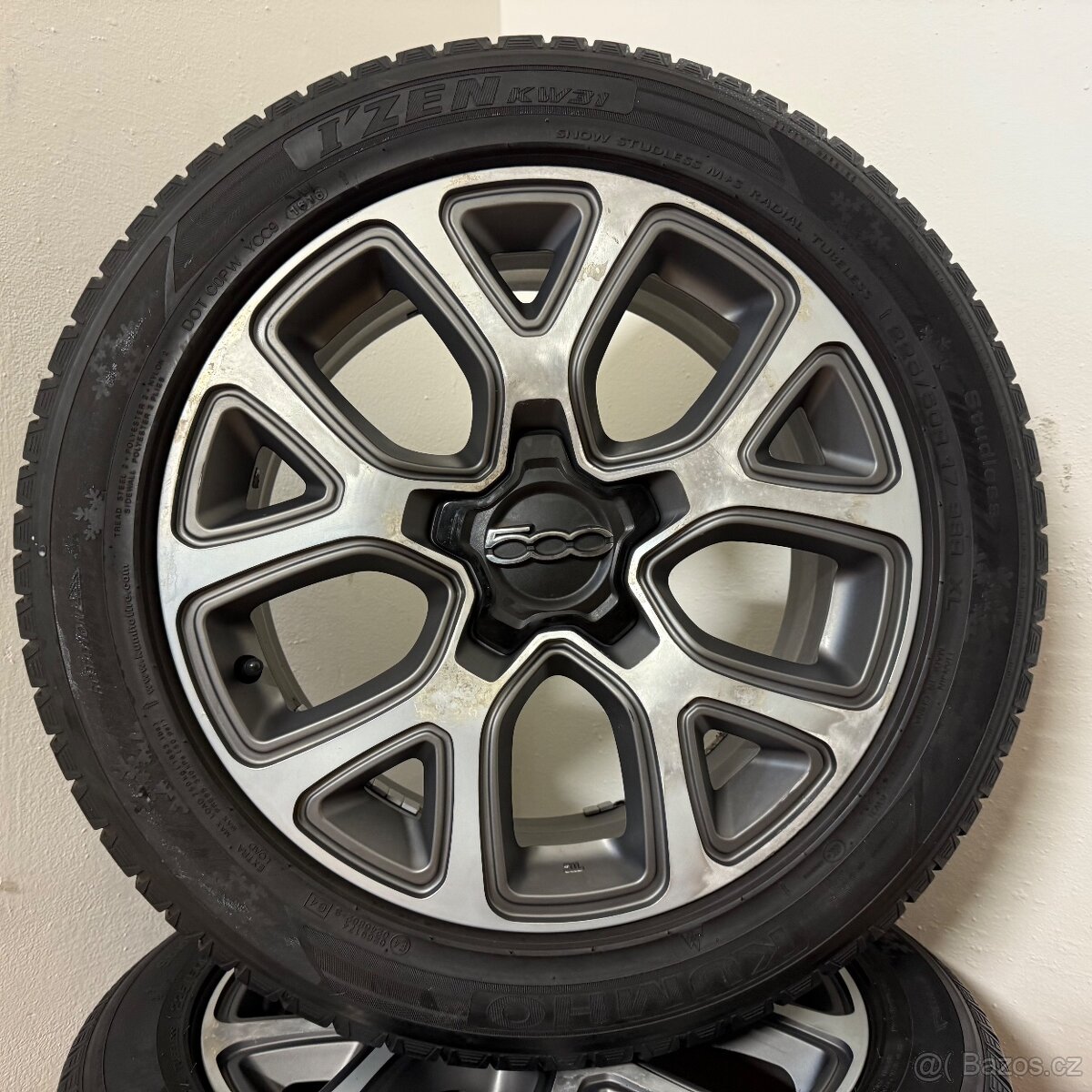 FIAT 500X 5x110 R17 ET40+ZIMNÍ 225/50R17 7,5/7mm - 9