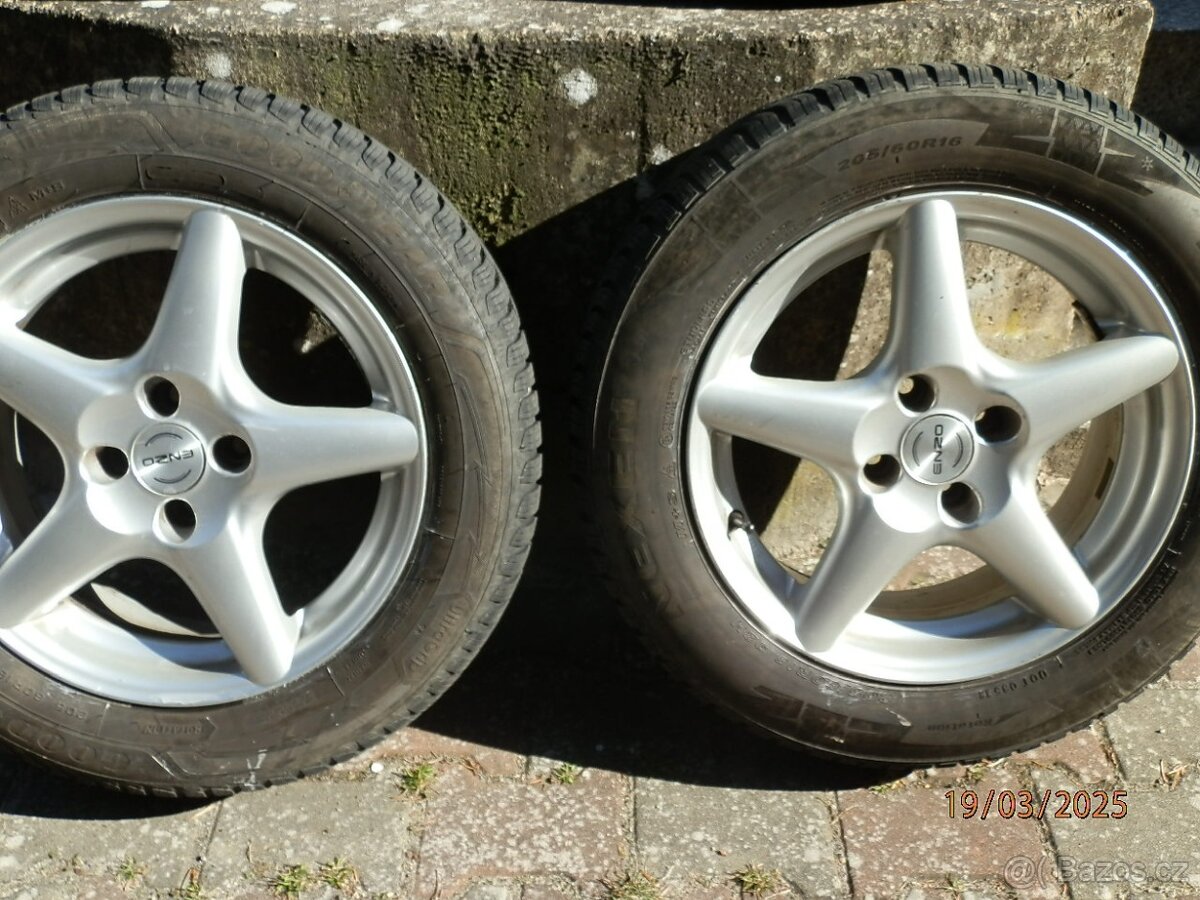 Alu kola a zimní pneu 205/60 R 16 - 9