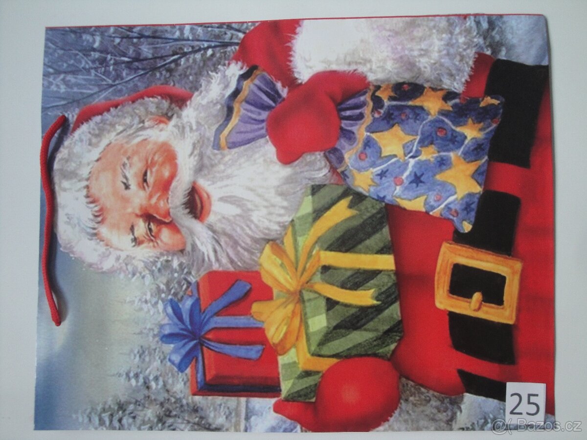 Papírové, dárkové, vánoční tašky SLEVA 50% - 9