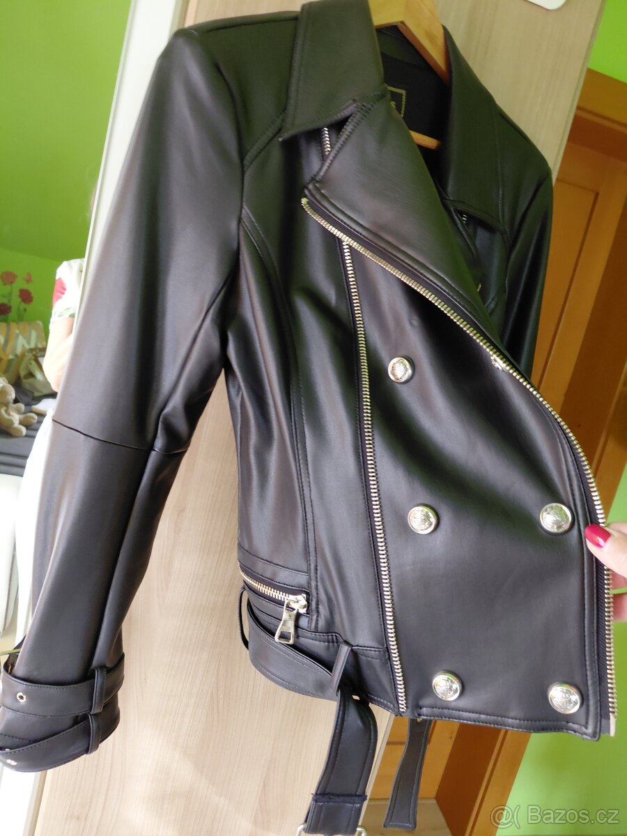 Nová s visačkou kožená bunda Guess - 9