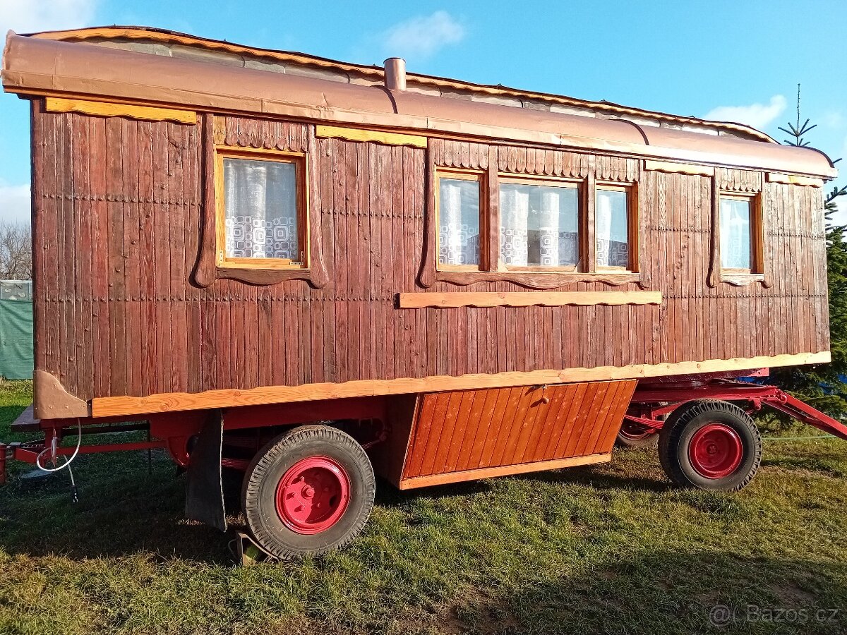 Obytná Maringotka Historická 1926 Oberlicht Wagen - 9
