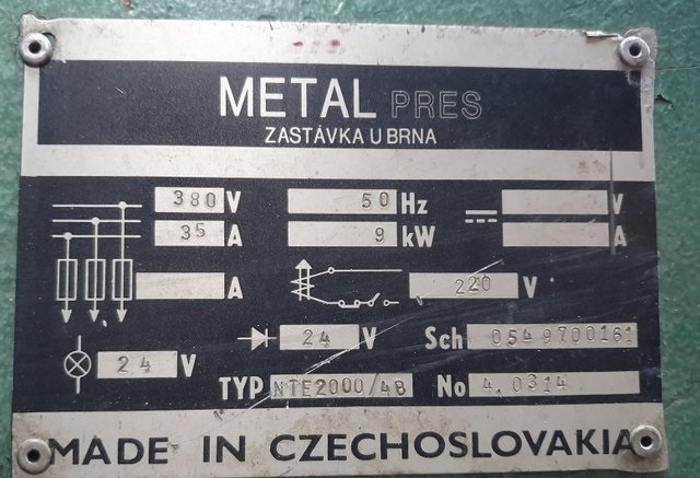 Tabulové nůžky NTE 2000/4 (14272.) - 9