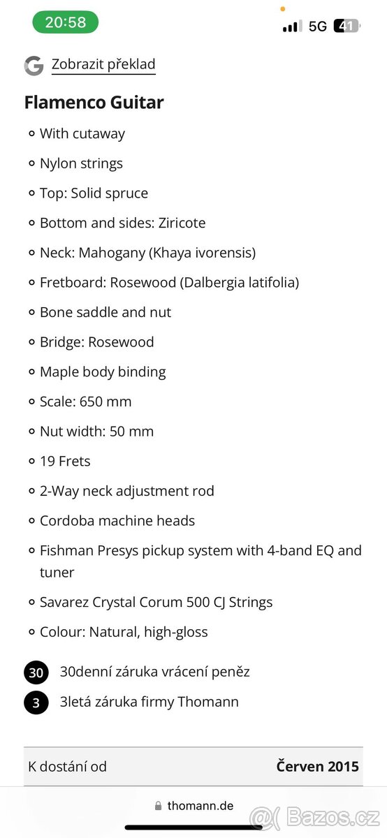 Kytara CORDOBA Iberia series GK STUDIO limited edition - 9