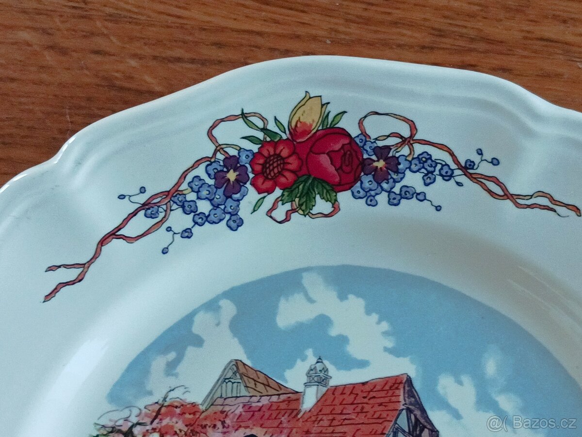 FAJÁNS TALÍŘ SARREGUEMINES HENRI LOUX FRANCIE - 9