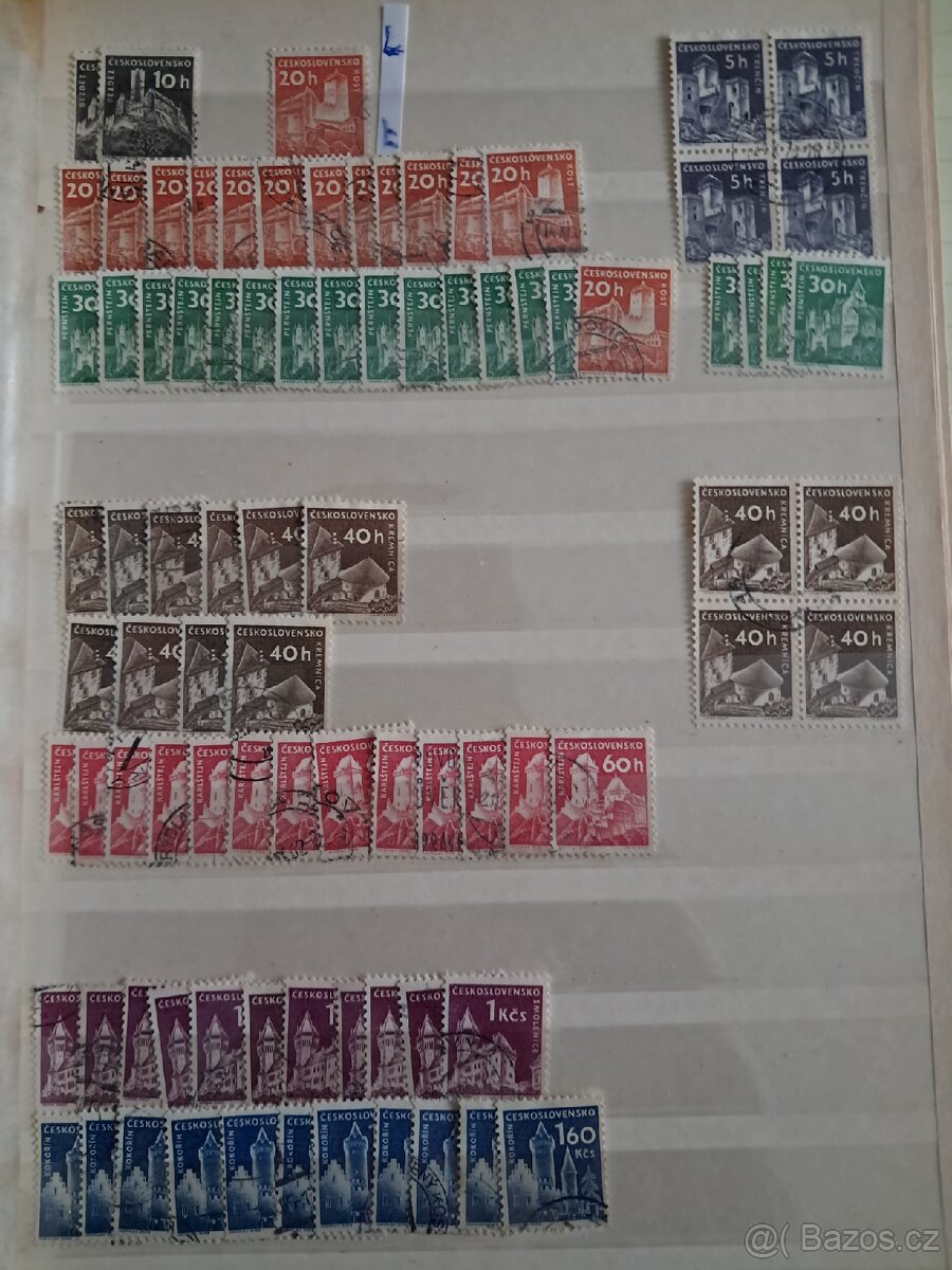 Poštovní známky Československa - 9