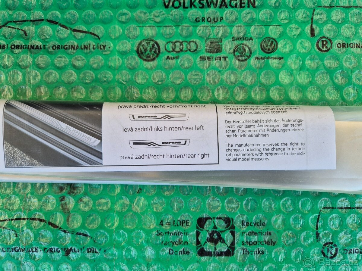 dekorativní prahové lišty Škoda Superb 3V0071303 - 9
