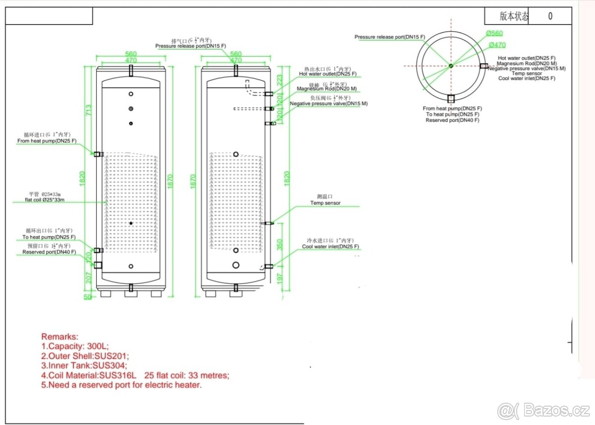 Nerezové bojlery 100l 200l 300l - 9