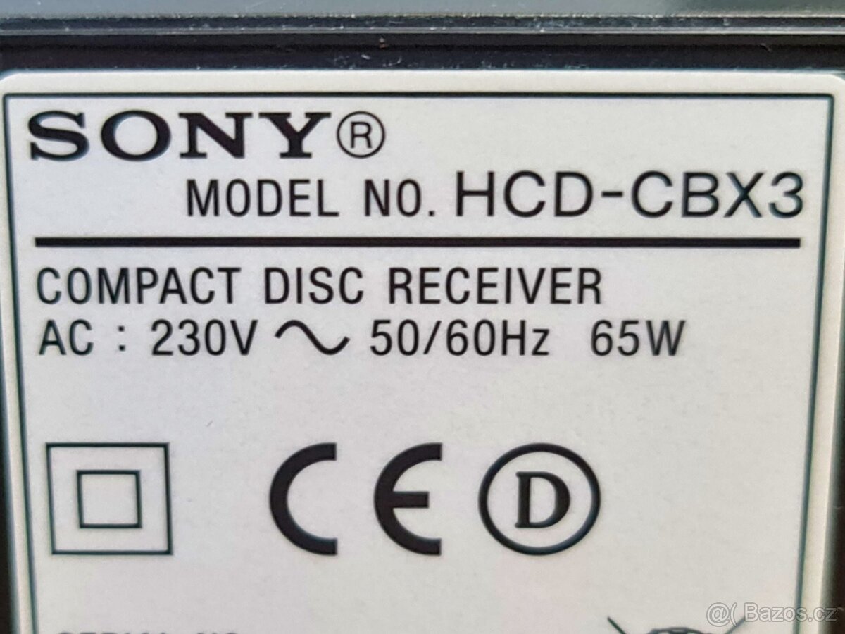 Sony HCD-CBX3, USB, MP3 ve stavu nového - 9