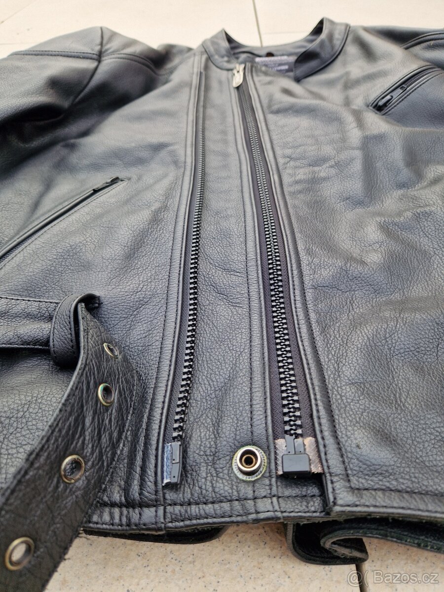 Pánská kožená moto bunda iXS velikost 66 (3XL) - 9