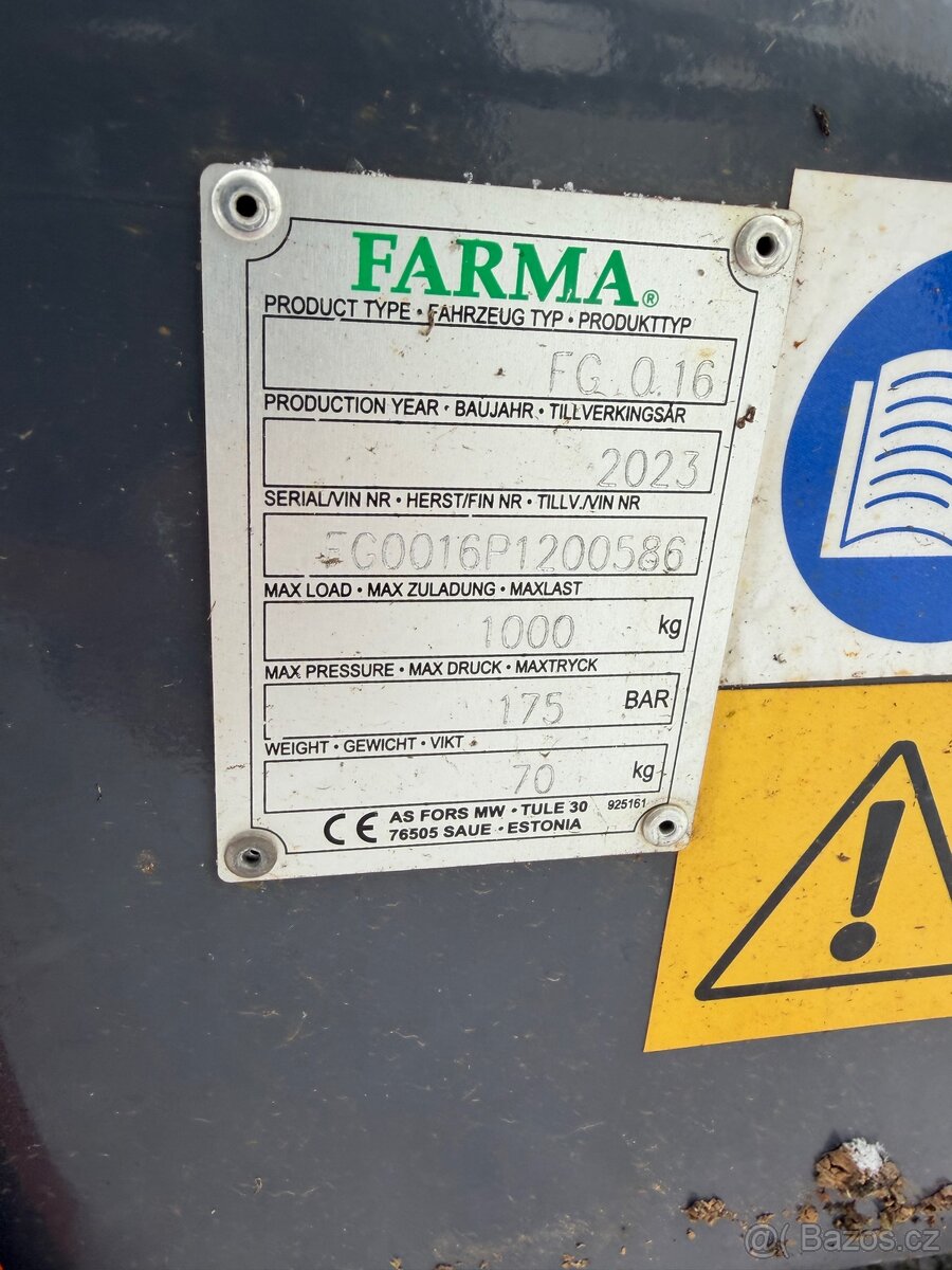 Hydraulická ruka za traktor FARMA C 4,6 D G2 - 9