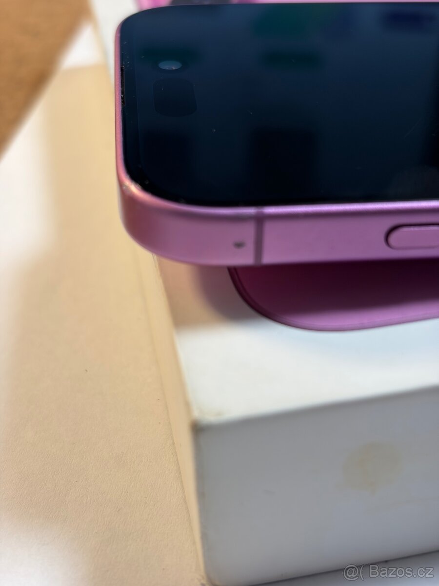 Apple iPhone 16 128gb Pink kondice baterie 100% Zaruka do 01 - 9