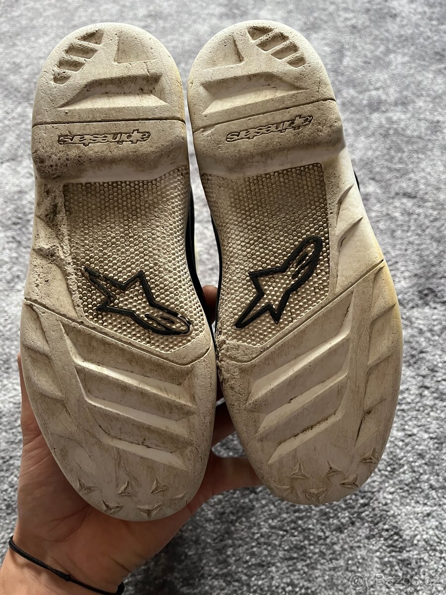 3x Dětské MX enduro boty Alpinestars Tech 7s - 9