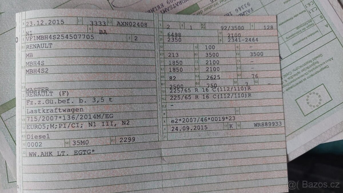 Renault Master, 2.3 dCi, rok 12/2015, 125 PS, naj.165xxx km - 9