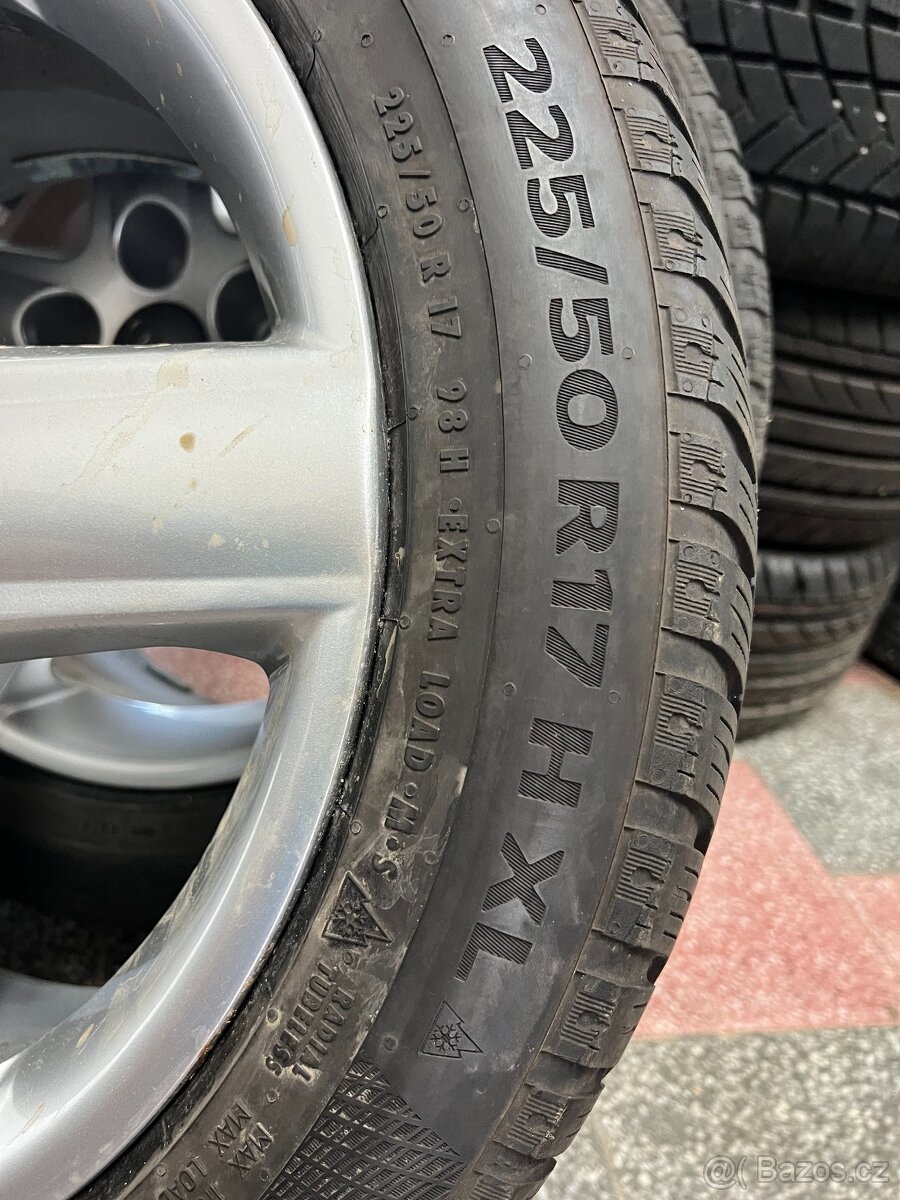 AUDI KOLA 5x112 7.5Jx17H2 VČETNĚ ZIMNÍCH PNEU 225/50R17 H XL - 9