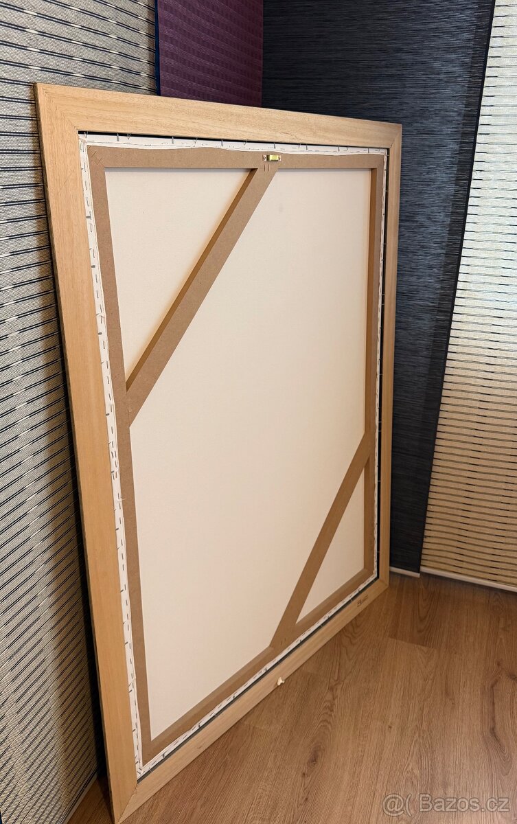 Velký dekorativní obraz – portrét ženy, rámováno (132×102 cm - 9