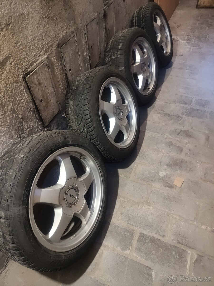 ALU kola 5x100,205/50/17-zimni pneu - 9