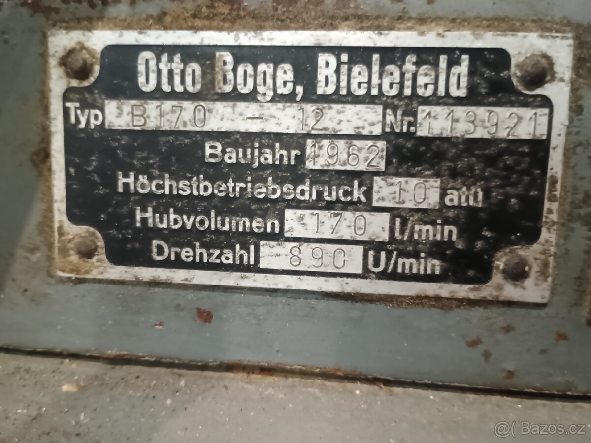 Kompresor jednopístový Böge, 120 litrů - 9