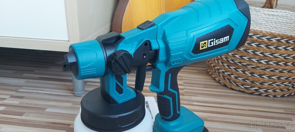 Stříkací Aku pistole Gisam, pro baterie Makita 18V, nová. - 9