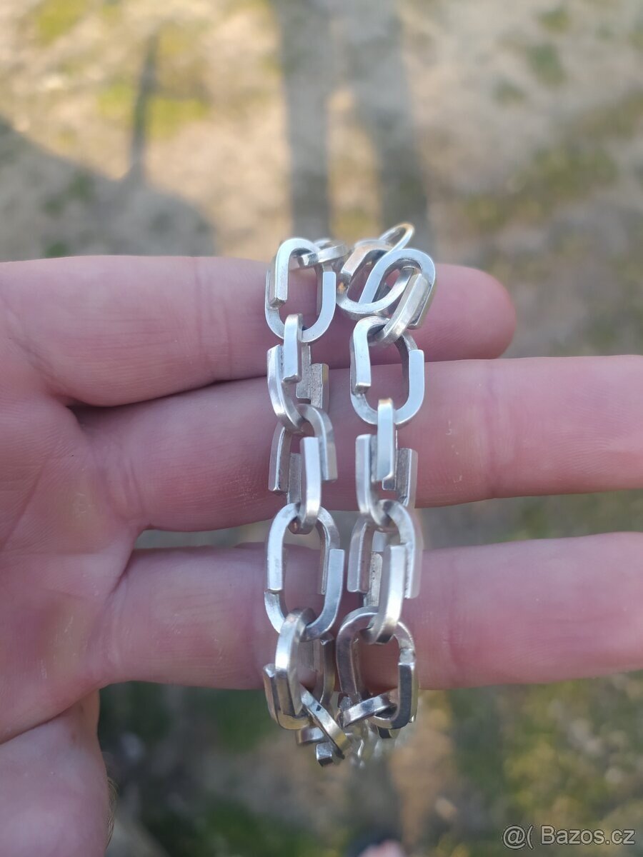 Stříbrný řetízek a náramek - ruční práce - PC 15 000CZ - 9