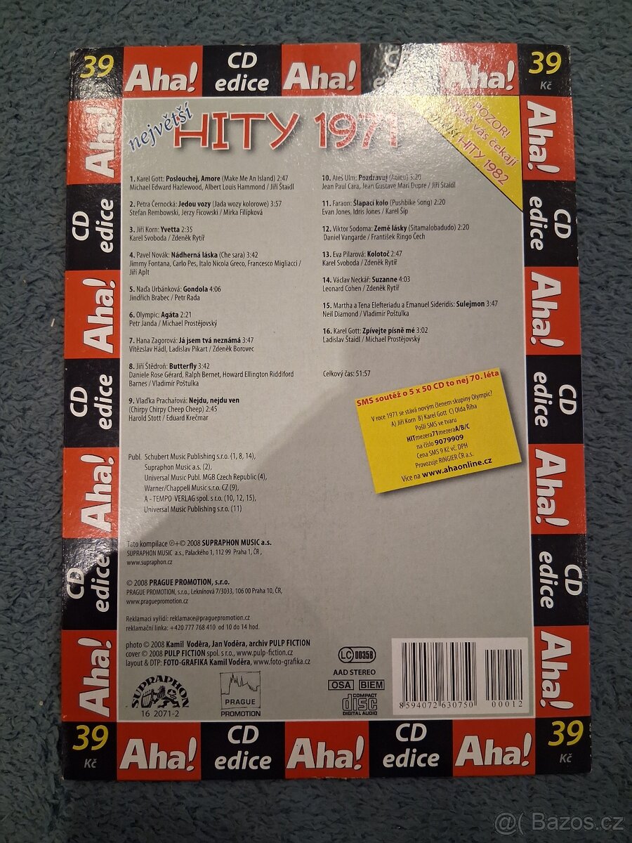 CD originál - Hity 1966 - 1989 /14 ks - cena sada/. - 9