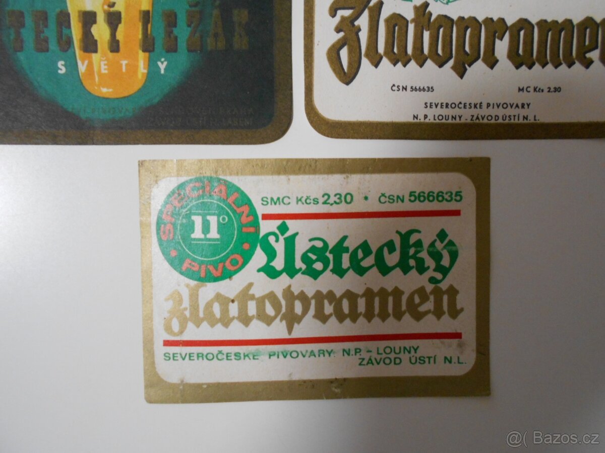 PIVNÍ ETIKETY RARITNÍ - 9