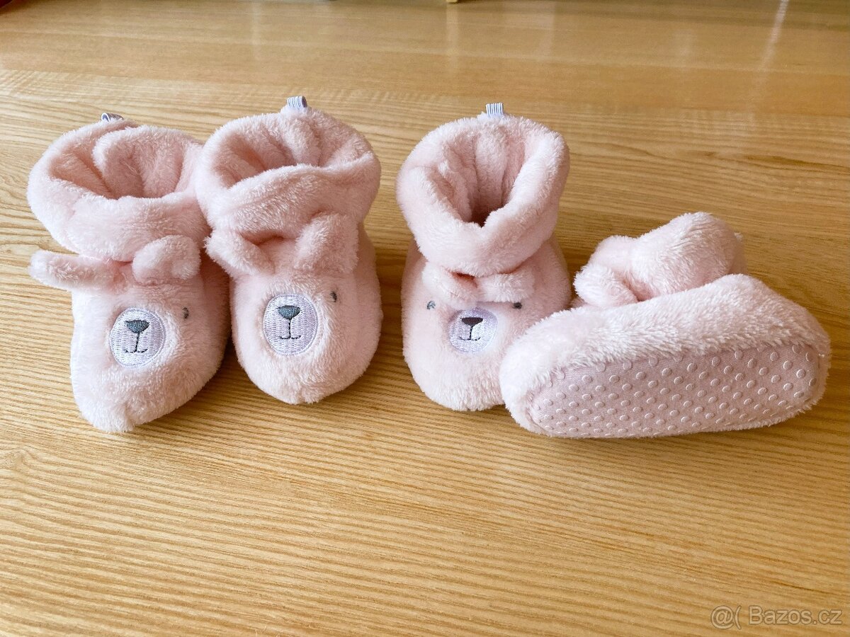 ESITO Softshellové capáčky Snow růžová/bílá; dvojčata - 9