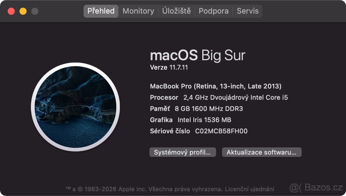 MacBook Pro 13" Retina 2013 256GB - 9