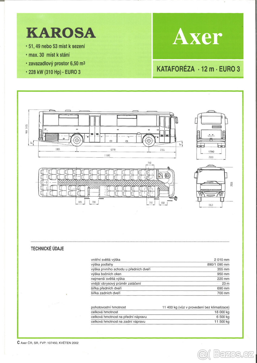 Prospekty - Autobusy Karosa 6 - 9