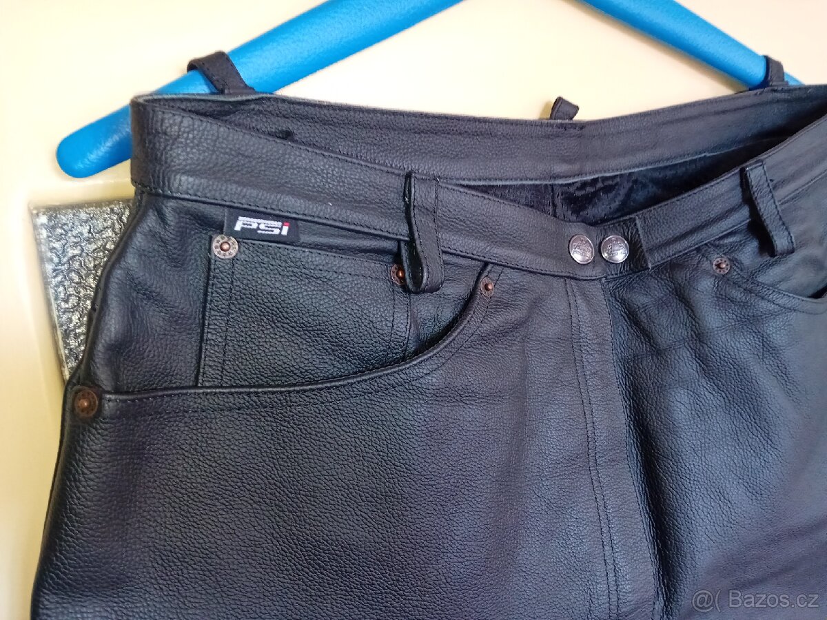 KOŽENÉ KALHOTY A BUNDA PSI - HOVĚZÍ KŮŽE - DÁMSKÉ - 9