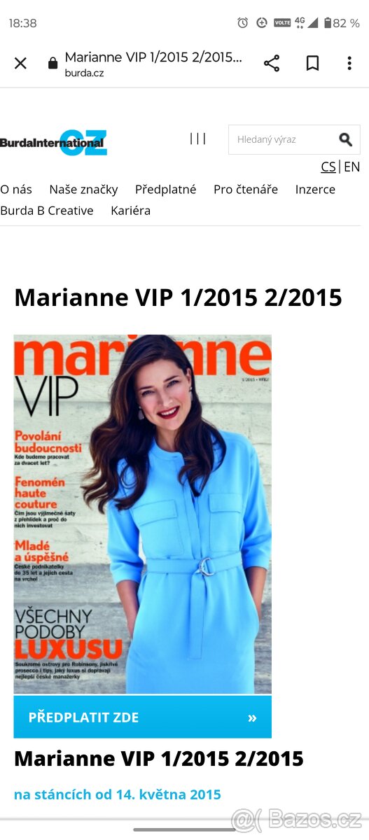 Zháňam časopisy Žena a Život, Marianne, Marie Claire Zdraví - 9