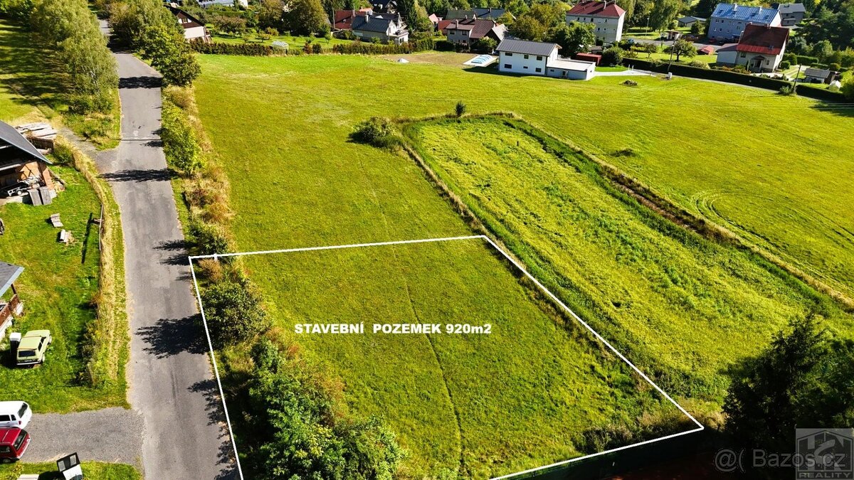 Stavební pozemek Jirkov u Železného Brodu o velikosti 920m2 - 9