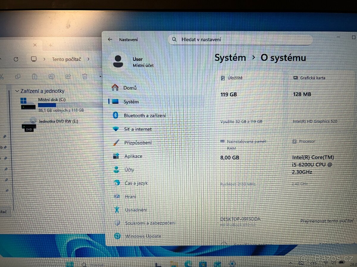 HP ProBook 650 G2 15,6 palců - 128 GB - 9