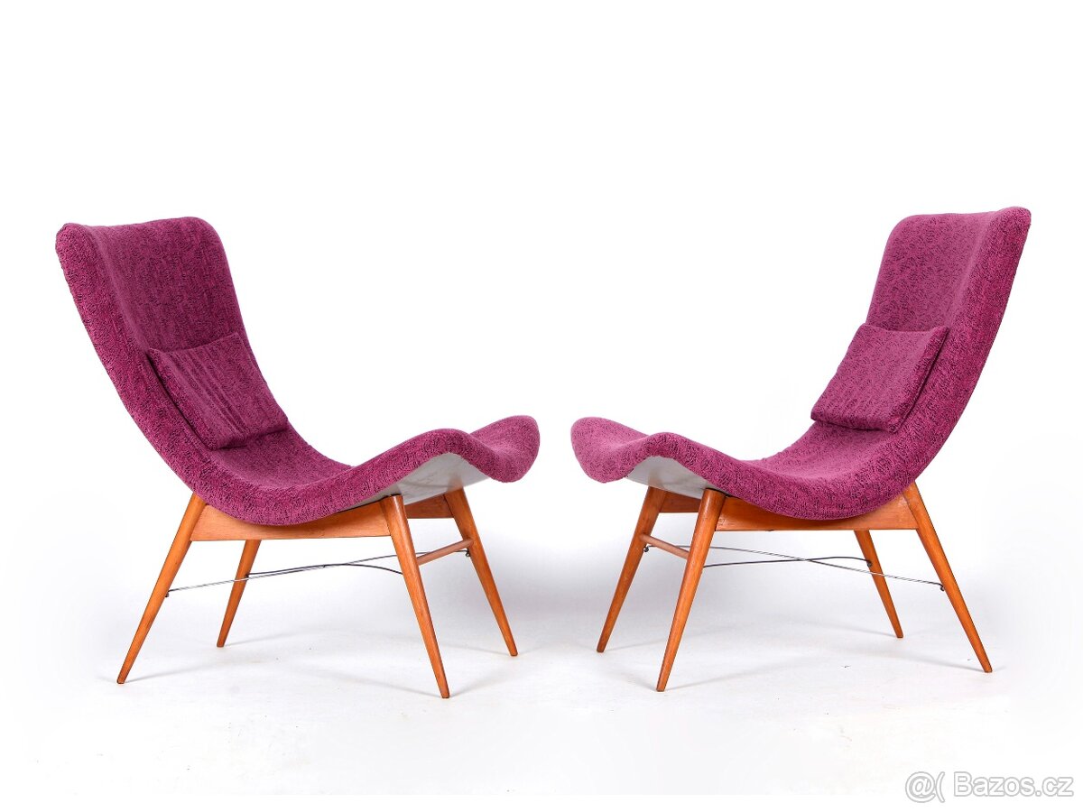 Zrenovovaná párová křesla M. Navrátil. - 9