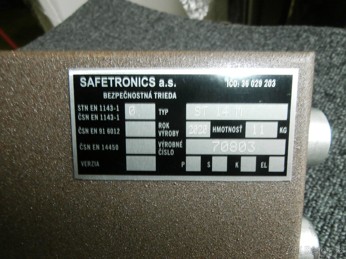 Trezor Safetronic nový na zazdění do zdi za 4.500 kč - 9