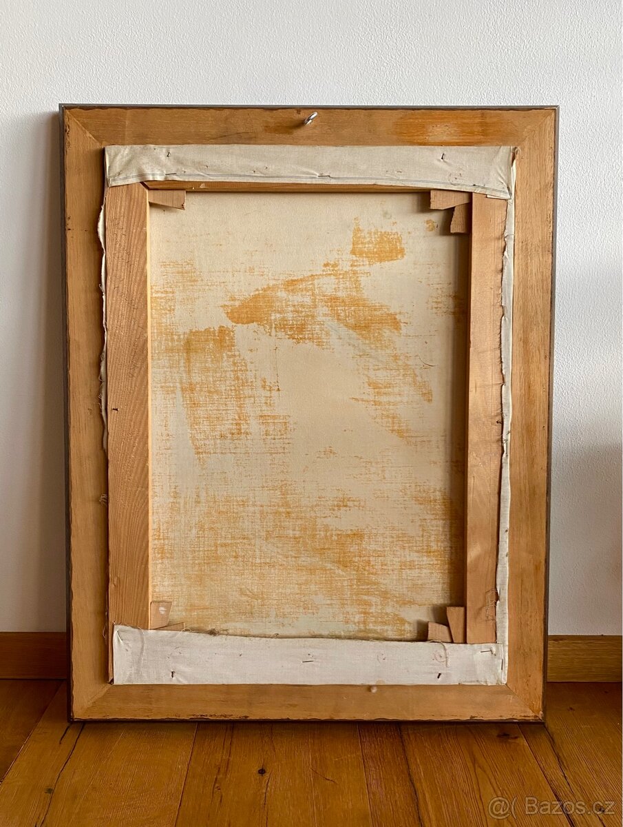 Starý krásný obraz, olejomalba - 9