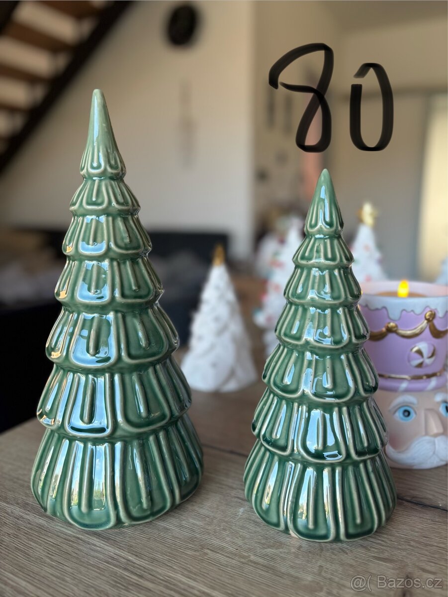 🎄 Vánoční dekorace - zvířátka a vázy 🦔 - 9