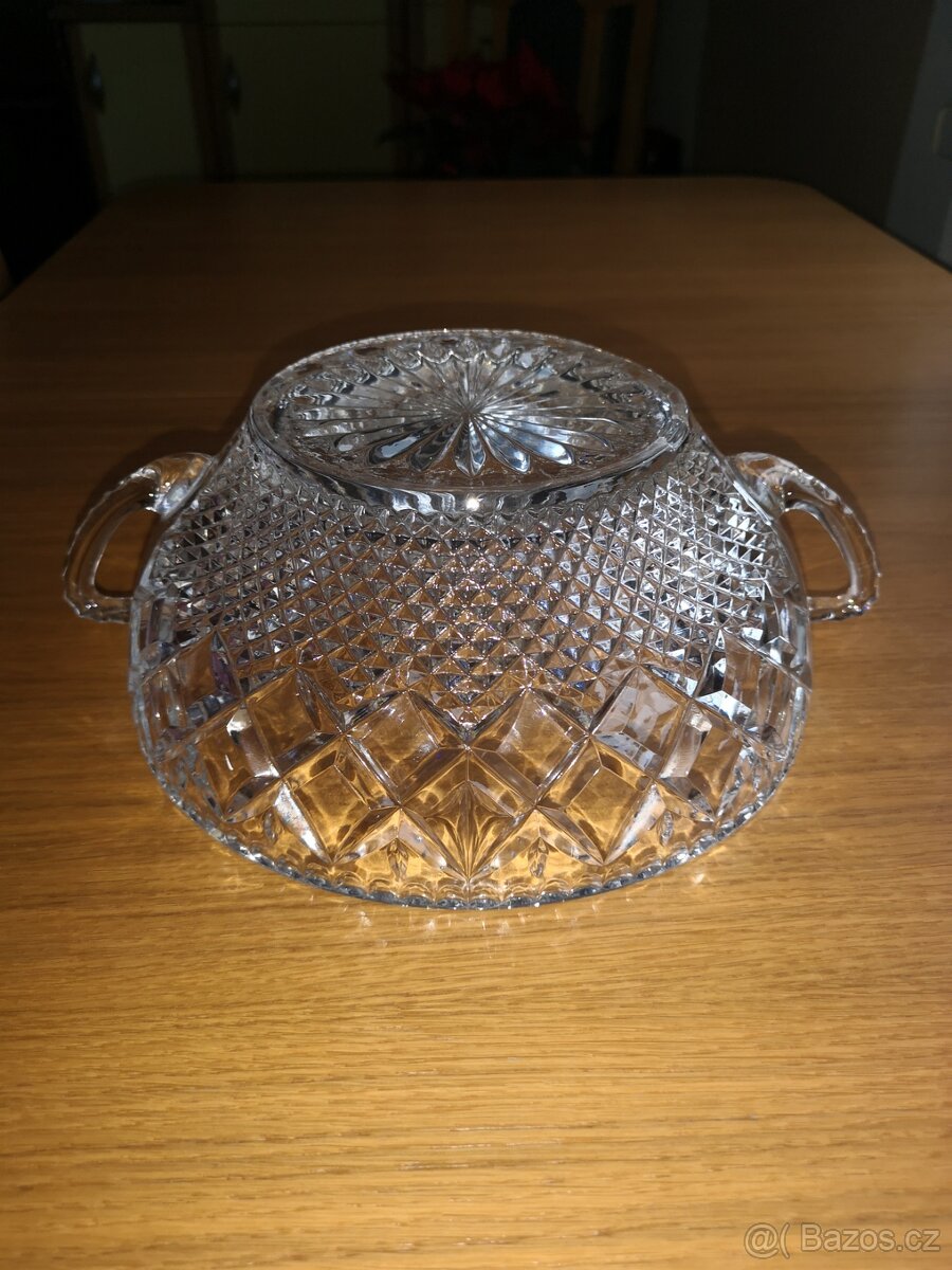 Skleněná mísa - broušená - 1 - 9