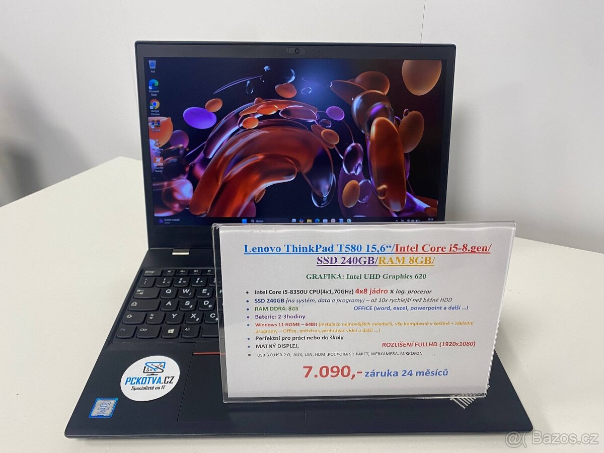 Lenovo ThinkPad T580 15,6“/Intel Core i5-8.gen/ SSD 240GB/RA - 9