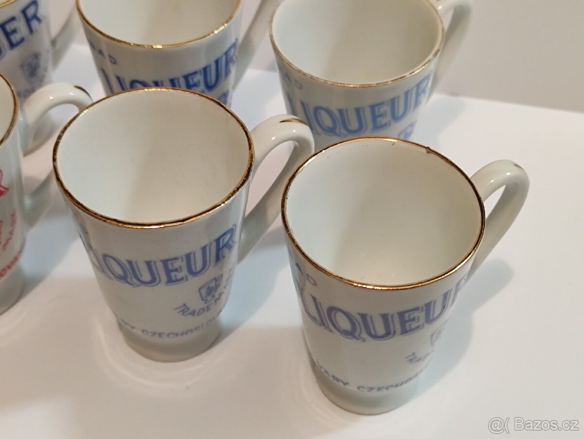 Becherovka, retro panáčky, Jan Becher, ČSSR, pošta 79.- - 9