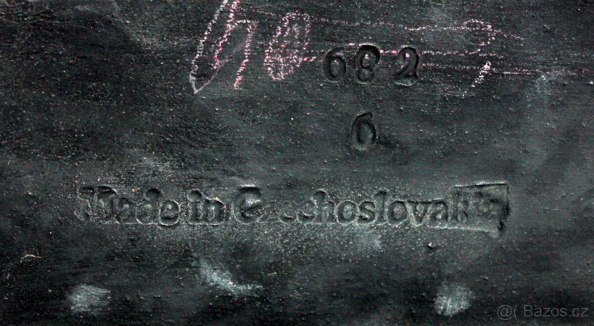 Socha soška figura figurka terakota cca rok 1920 busta bista - 9