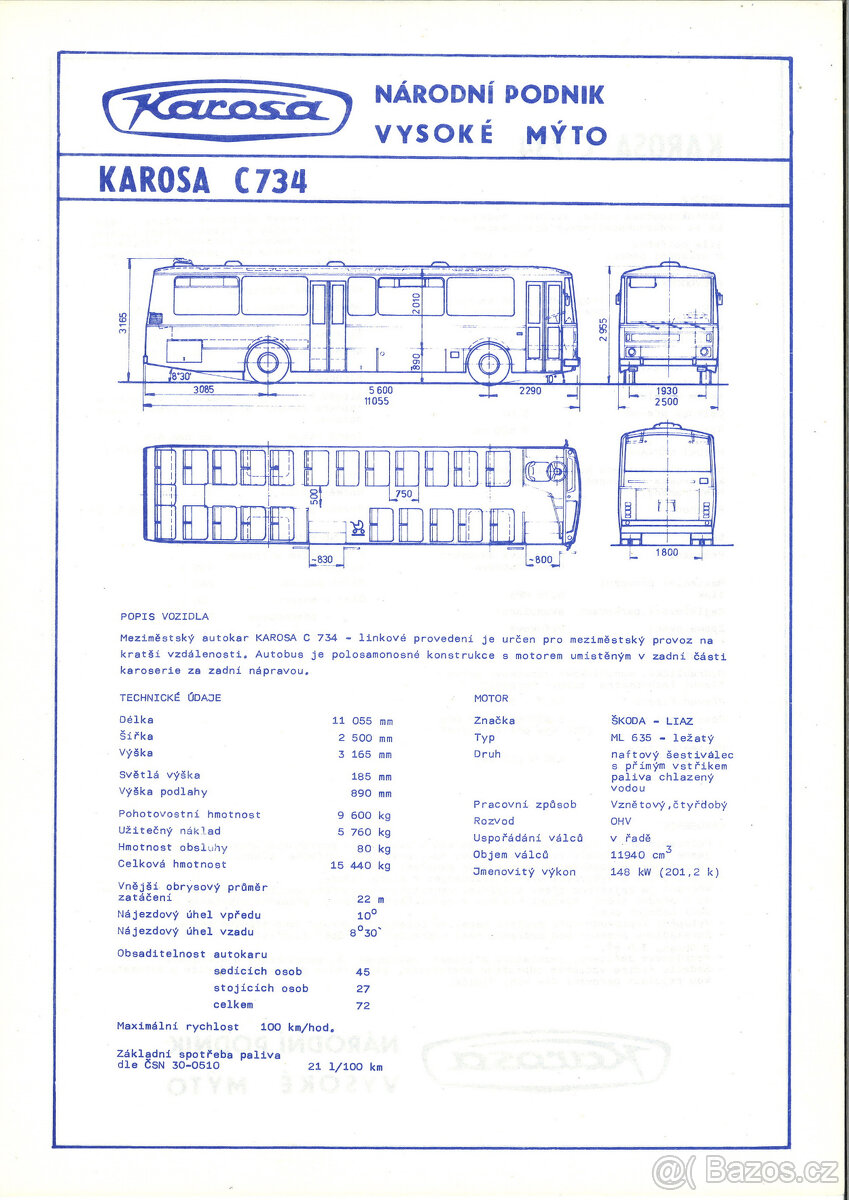 Prospekty - Autobusy Karosa 3 - 9