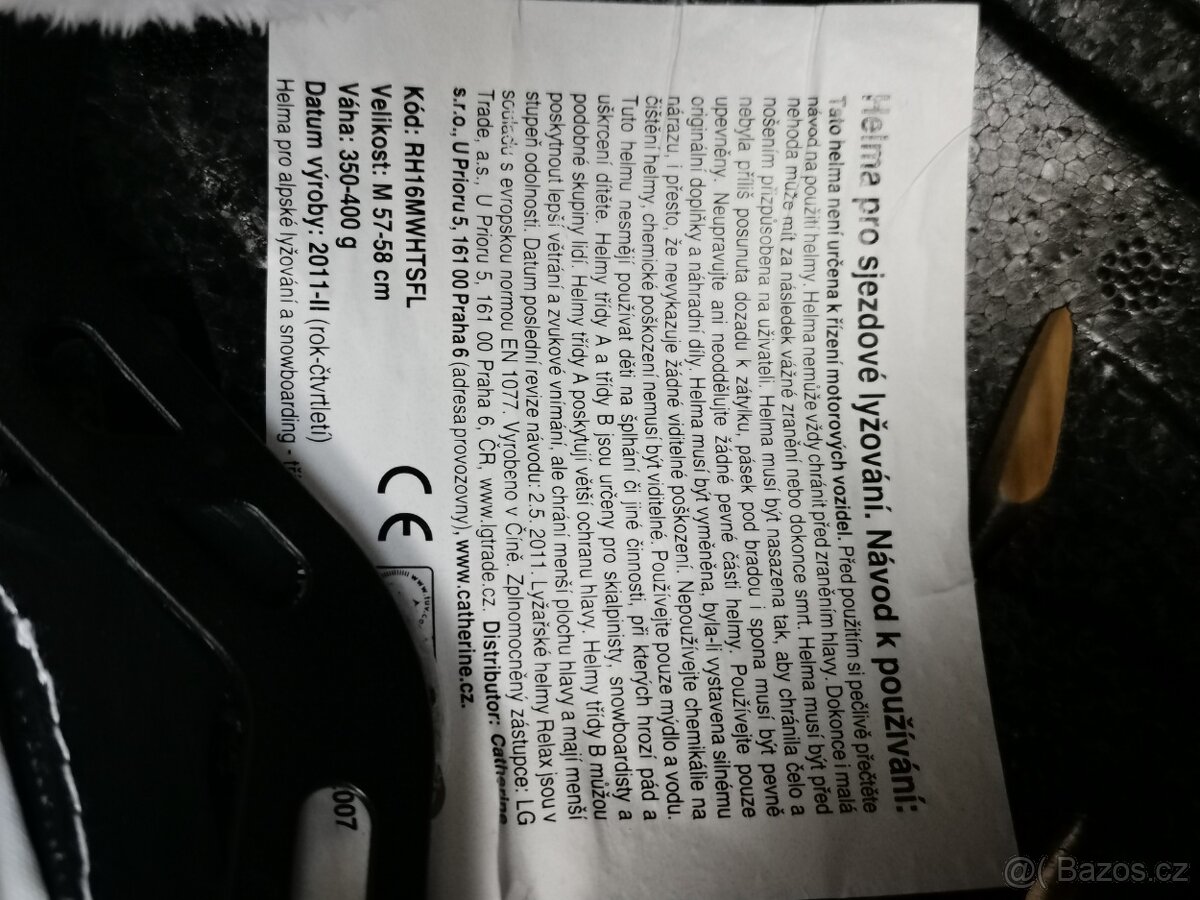 Dámská lyžařská helma M 57-58 cm vč. 2 ks brýlí - 9