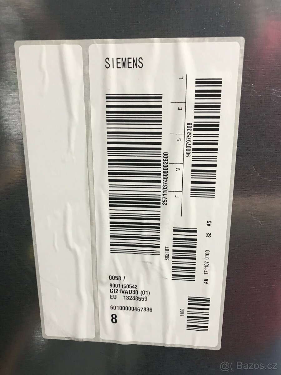 SET VESTAVNÝCH SPOTŘEBIČŮ SIEMENS - MRAZÁK A CHLADNIČKA ZÁNO - 9