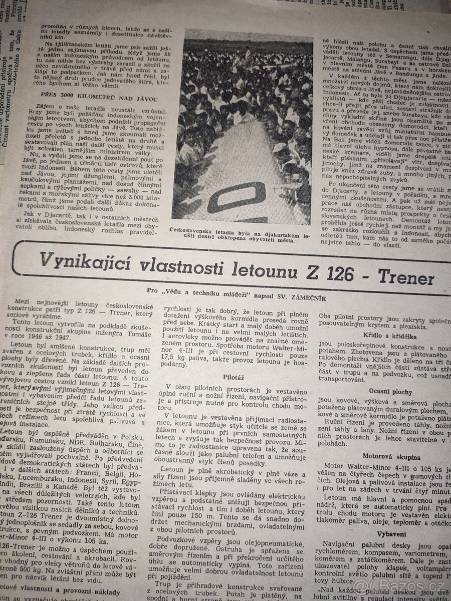 Letecká navigace, čmelák letadlo, Zlín a dalši čsr letadla - 9