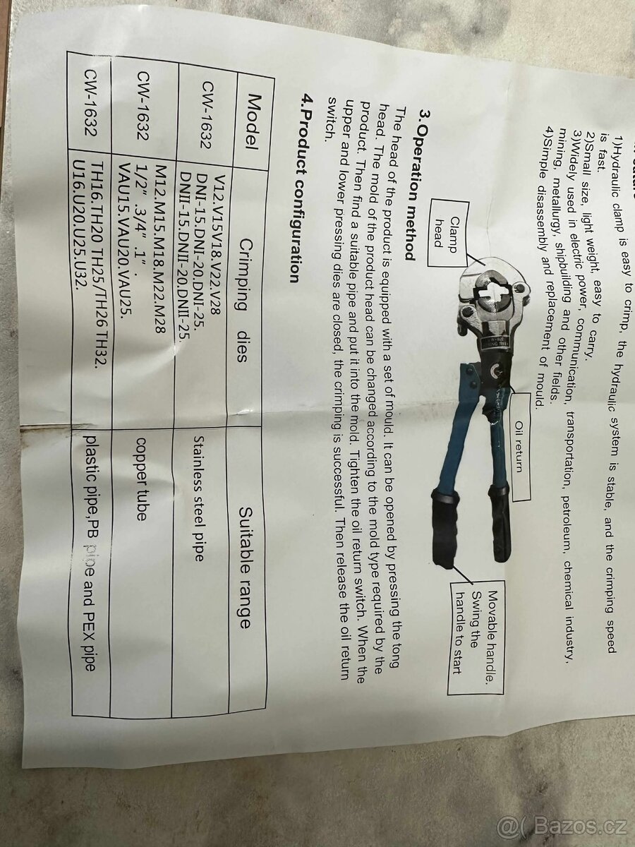 Hydraulické lisovací kleště (542) - 9