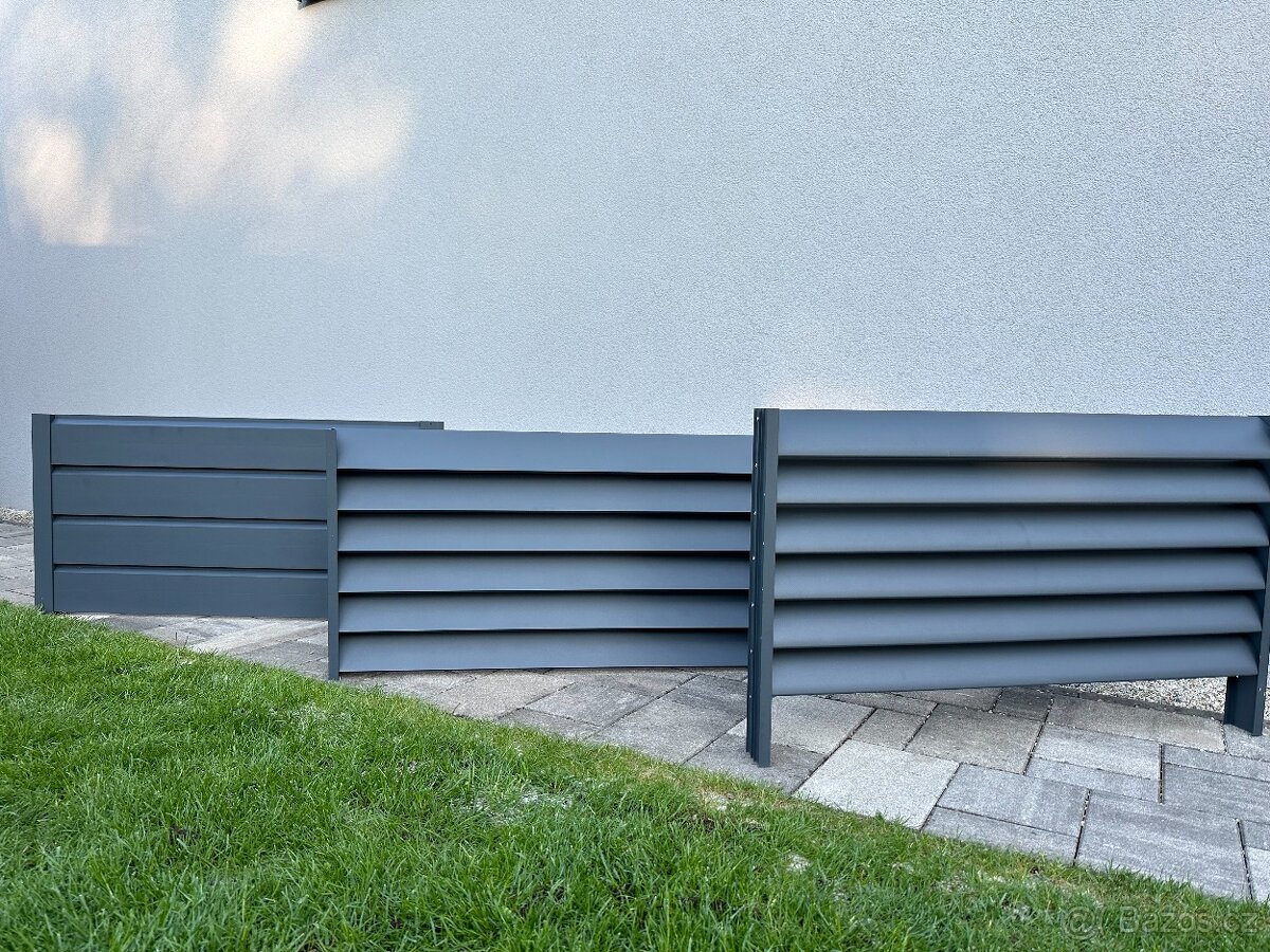 Hliníkový plot, hliníková zástěna do pergoly - 9