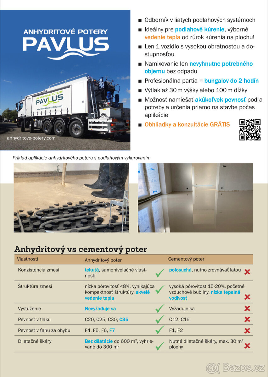 Pěnová foukaná izolace Supafil a Purking & Anhydritový potěr - 9